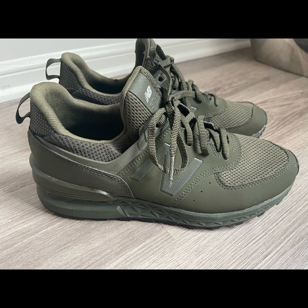 Mens New Balance 574 Sport Olive Green Size 8
